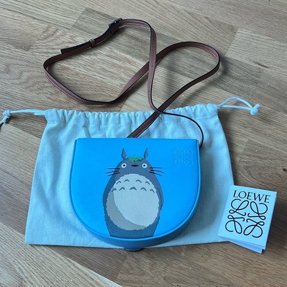 Loewe Handbags - Loewe x Ghibli Totoro large heel bag in blue